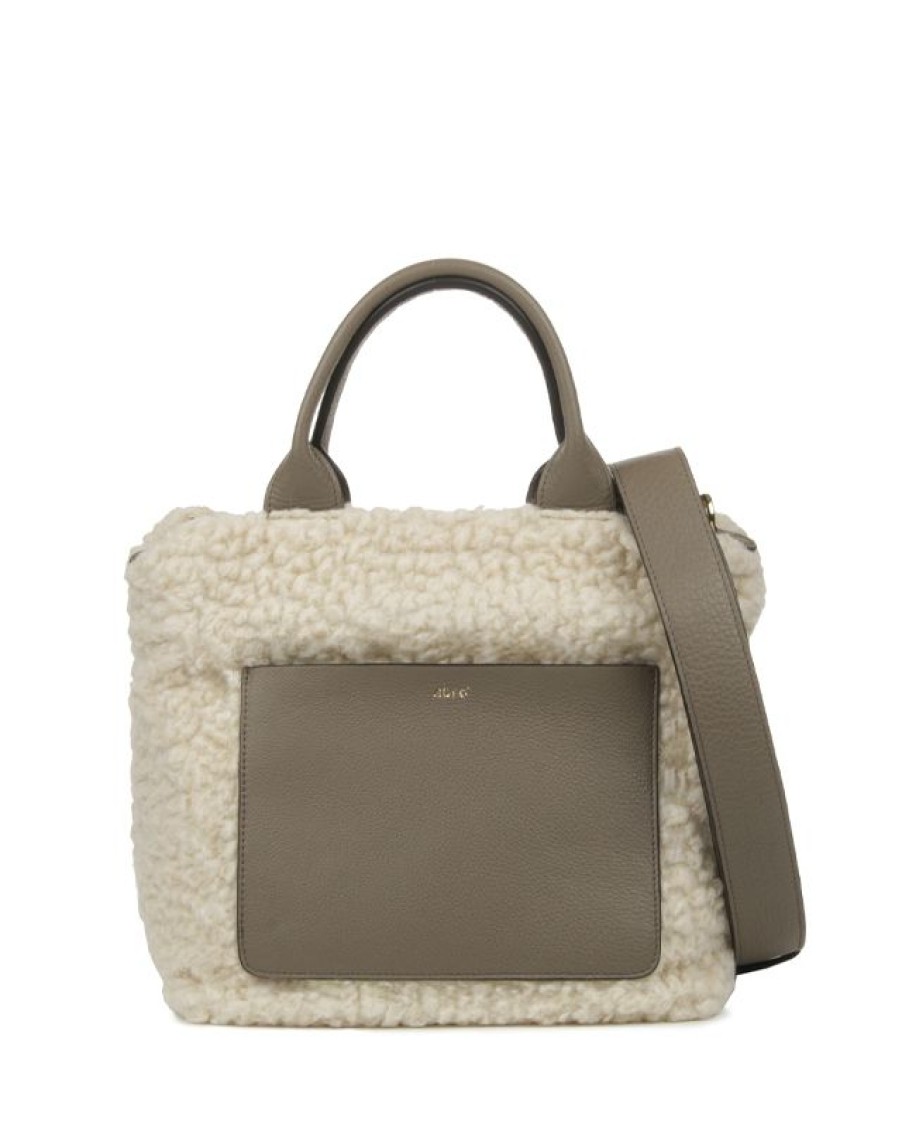 Femmes Abro | Raquel Faux Shearling Small Shopper | Jean-Paul Fortin