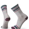 Femmes Smartwool | Women'S Everyday Top Split Stripe Crew Socks | Jean-Paul Fortin